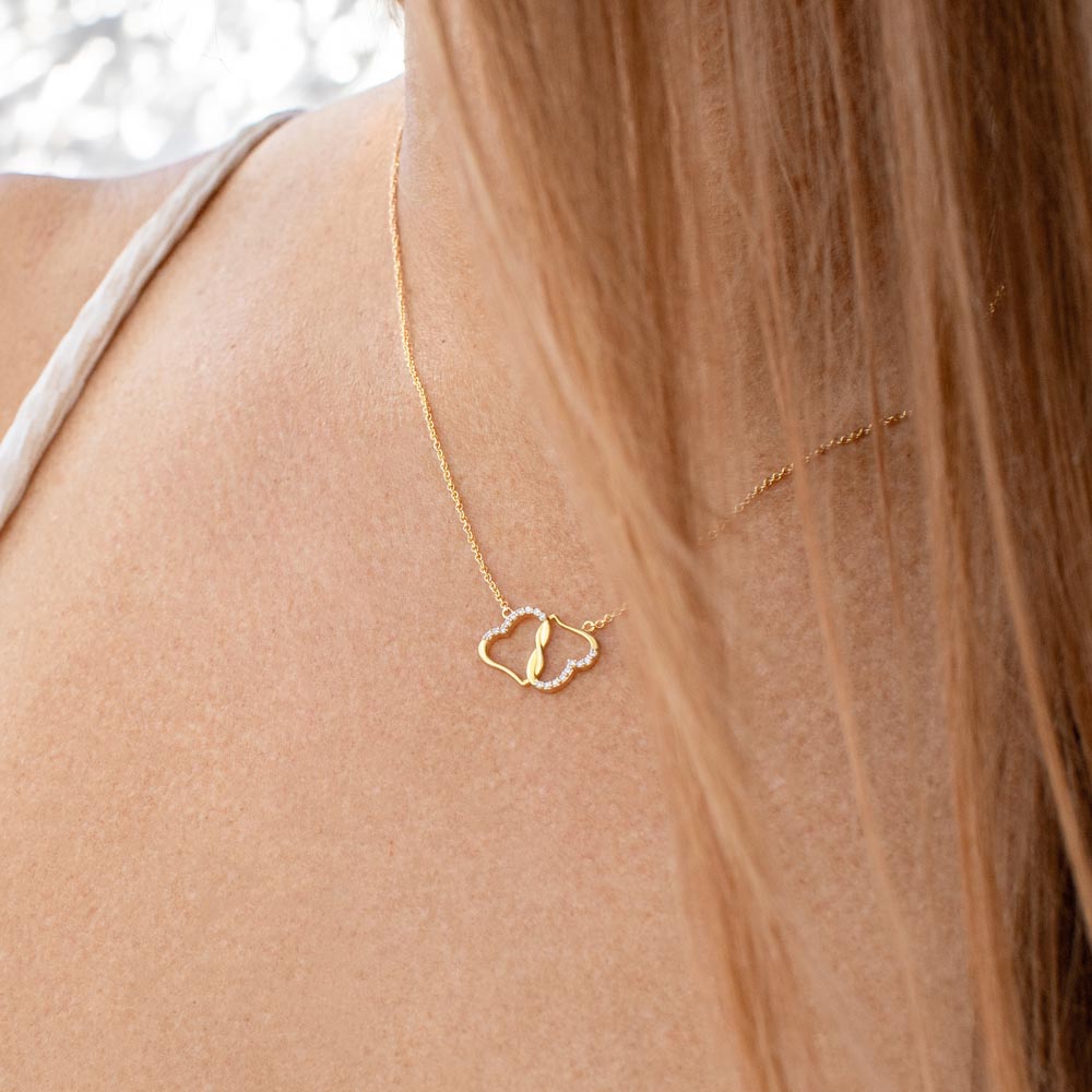Christmas Gift for Wife: Present, Necklace, Jewelry, Xmas Gift, Holiday Gift,  Gift Idea, Wife, Woman of My Dreams, 2 Interlocking Circles - Dear Ava